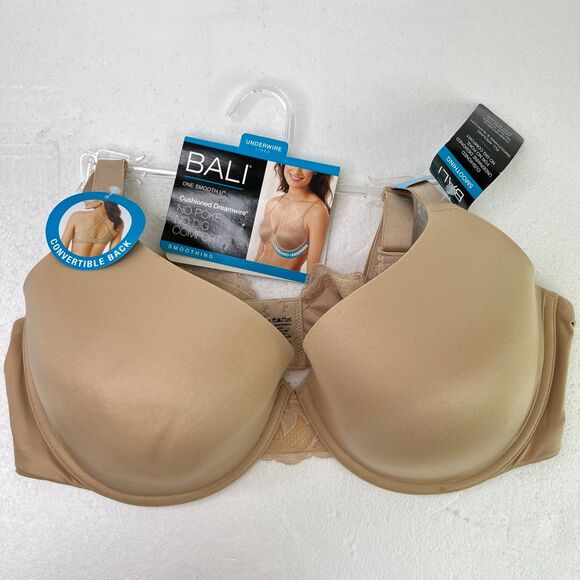 Women’s Bali Underwire Lined Smooth Bra Intimate Size 42C #634 - Picture 11 of 12